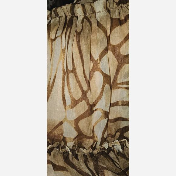 New Free People Julianna Floral Tiered Maxi Dress $168 Small Sable Sand - Picture 10 of 11